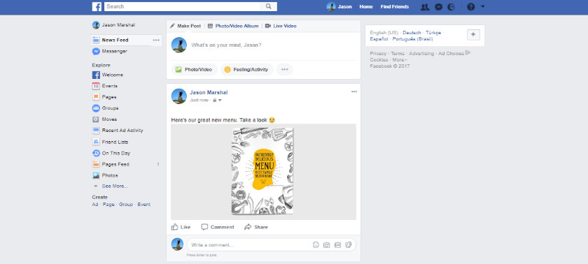 Flipping book HTML5 embedded on Facebook