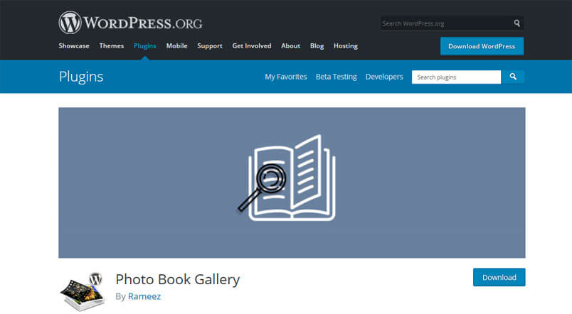 Wordpress plugin photobook gallery